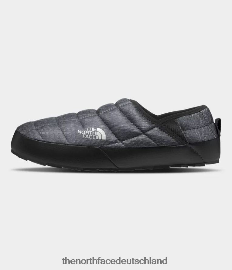 The North Face Thermoball Traction Pantoletten v Männer Schuhwerk 2242461128 Phantomgrauer Heidedruck/Tnf-Schwarz